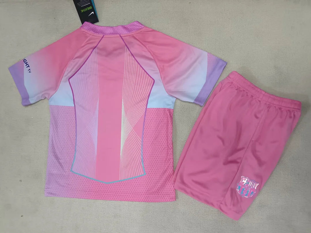 2025/2026 Barcelona Pink Otroški 1:1 Nogometni Dres